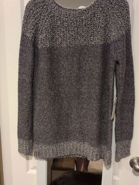Fate Women's Two-Tone Purple Crewneck Sweater